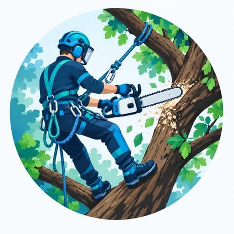 Illustration du métier : Élagueur